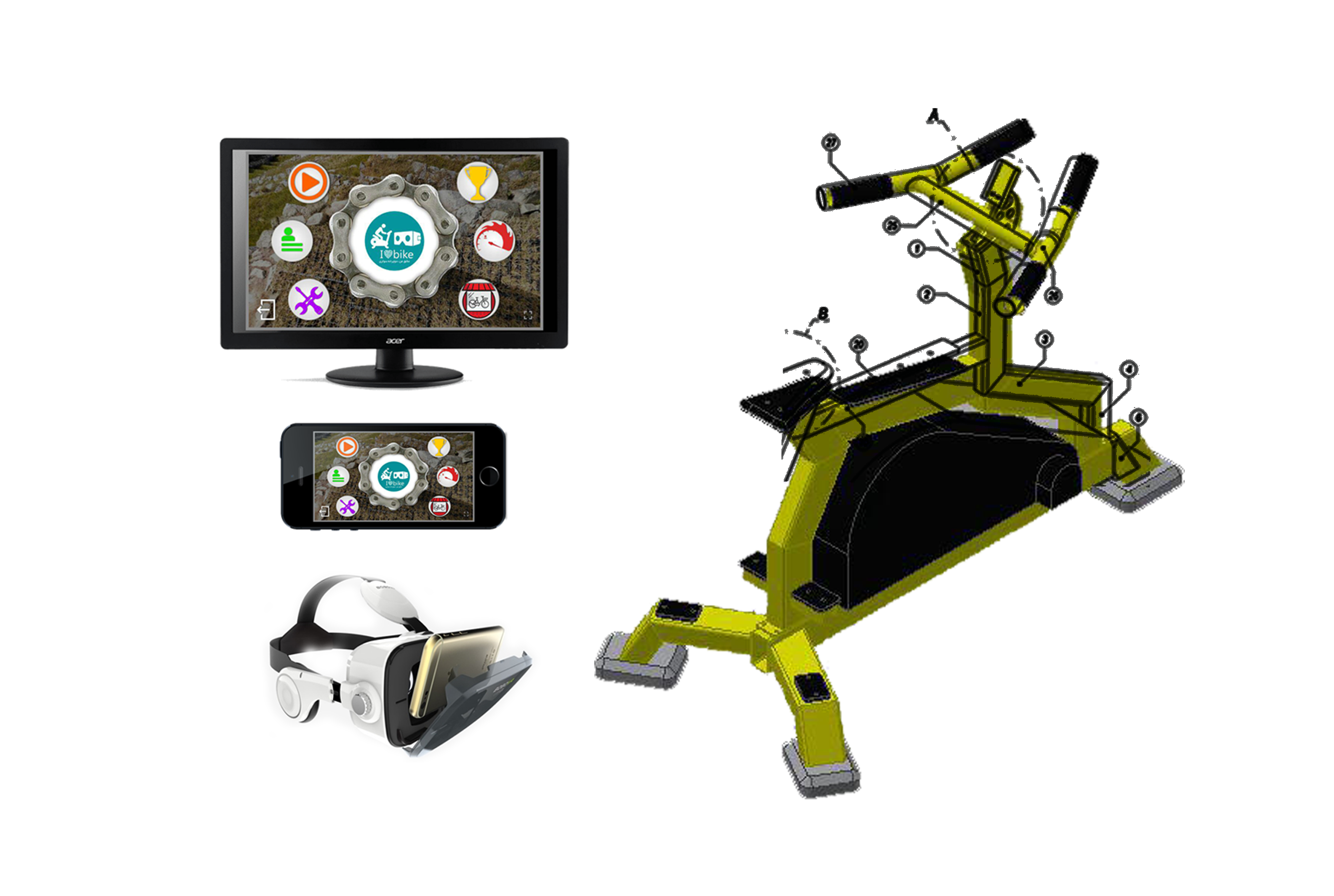 دوچرخه سلامت - آموزش میکروکنترلر - برنامه نویسی واقعیت مجازی -